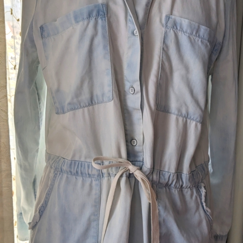 Caslon Denim Dress Light Blue Shirt Dress Long Sleeves